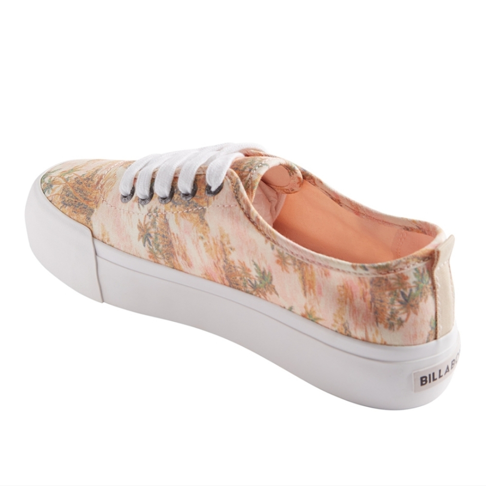 Billabong Buttermilk Palm Tree Puebla Sneaker - Women, Size 7/38 - Picture 5 of 7